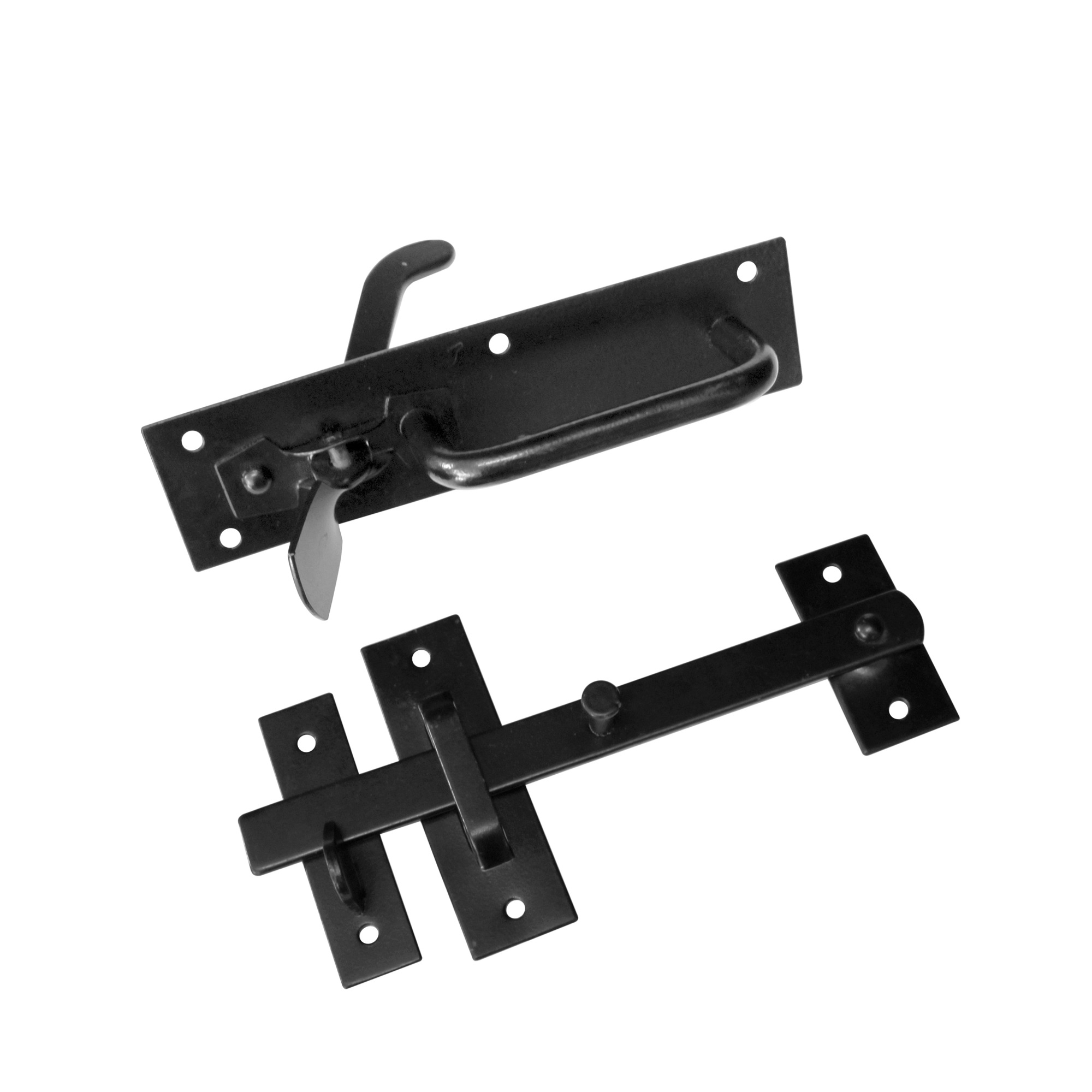 Suffolk Gate Latch Black Powder Coated BuilderIronmongery